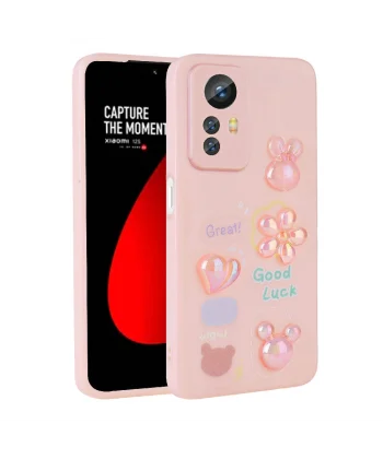 Xiaomi Redmi Note 12S Kılıf Kabartma Figürlü Parlak Toys Silikon Kapak