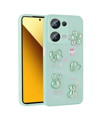 Xiaomi Redmi Note 13 Pro 4G Kılıf Kabartma Figürlü Parlak Toys Silikon Kapak