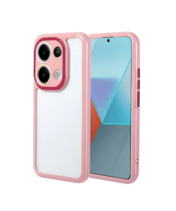 Xiaomi Redmi Note 13 Pro 4G Kılıf Kamera Korumalı Renkli Kenar ve Çerçeve Tasarımlı Vitamin Kapak