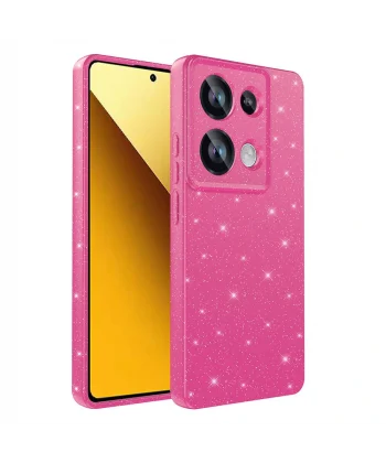 Xiaomi Redmi Note 13 Pro 4G Kılıf Kamera Korumalı Simli Lüks Koton Kapak