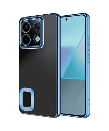 Xiaomi Redmi Note 13 Pro 5G Kılıf Kamera Korumalı Logo Gösteren Omega Kapak