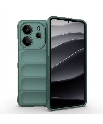 Xiaomi Redmi Note 14 4G Kılıf Esnek TPU Oyuklu Arka Yüzey Tasarımlı Etnik Silikon Kapak