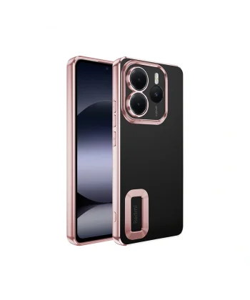 Xiaomi Redmi Note 14 5G Kılıf Kamera Korumalı Logo Gösteren Omega Kapak