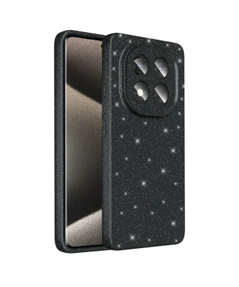 Xiaomi Redmi Note 14 Pro 4G Kılıf Kamera Korumalı Simli Lüks Koton Kapak