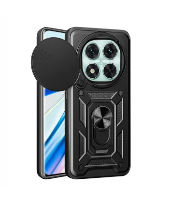 Xiaomi Redmi Note 14 Pro 5G Kılıf Magnetik Standlı Kamera Korumalı Sürgülü Vega Kapak