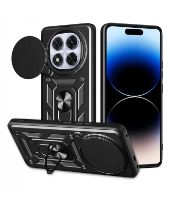 Xiaomi Redmi Note 14 Pro Plus Kılıf Magnetik Standlı Kamera Korumalı Sürgülü Vega Kapak