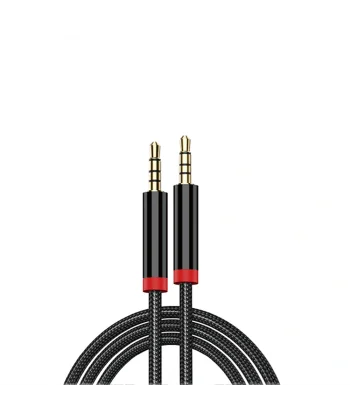 AU-708 Örgü Tasarımlı Aux Audio Kablo 3.5mm 3m