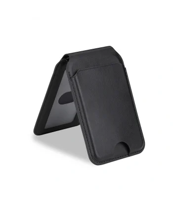 Standlı Deri Görünümlü Magnetik Kartlık telefon için