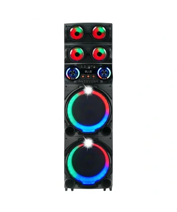 GD-2126 Dijital LED Göstergeli FM Radyolu Mikrofonlu RGB TWS Çift 12 inç Stereo Bass Kablosuz Karaoke Hoparlör