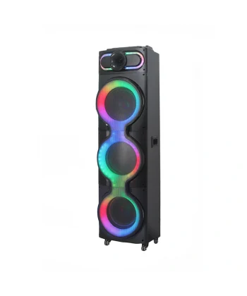 GD-3126 Dijital LED Göstergeli Mikrofonlu RGB TWS Üçlü 10 inç Stereo Bass Kablosuz Karaoke Hoparlör