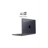 MacBook Air M2 13.6 A2681 2022 Kristal Siyah Kılıf Kapak Koruma