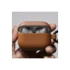 AirPods Pro 3 Uyumlu Glamour Classique Serisi Deri Tasarımlı Kapak Kahverengi