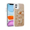 iPhone 11 Kılıf Çiçek Desenli Parlak Taşlı Sert Silikon Garden Kapak