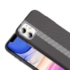iPhone 11 Kılıf M-safe Şarj Özellikli Karbon Fiber Görünümlü Gros Kapak