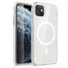 iPhone 11 Kılıf M-safe Şarj Özellikli Parlayan Simli Saydam Renkli Allstar Kapak
