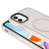 iPhone 11 Kılıf Mat Arka Yüzey Wireless Şarj Özellikli  Flet M-safe Kapak