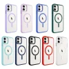 iPhone 11 Kılıf Wireless Şarj Özellikli  Krom M-safe Silikon Kapak