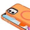 iPhone 11 Kılıf M-safe Şarj Özellikli Buzlu Transparan C-Pro Sert Kapak