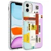 iPhone 12 Kılıf Airbag Kenarlı Renkli Desenli Silikon Elegans Kapak