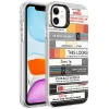 iPhone 12 Kılıf Desenli Silver Sert Kapak