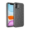 iPhone 12 Kılıf Kamera Korumalı Simli Lüks  Koton Kapak