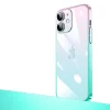 iPhone 12 Kılıf Parlak Renk Geçişli Kamera Korumalı  Senkron Kapak