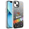 iPhone 13 Kılıf Desenli Silver Sert Kapak