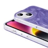 iPhone 13 Kılıf M-safe Şarj Özellikli Fırça Boya Desenli Palet Kapak
