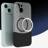 iPhone 13 Kılıf M-Safe Şarj Özellikli Mıknatıslı Duble Kapak