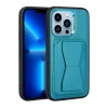 iPhone 13 Pro Max Kılıf Kartlıklı Standlı ​Pu Deri  Memo Kapak