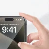 iPhone 13 3D Oliv HD Temperli Cam Ekran Koruyucu + Kolay Uygulama Aparatı