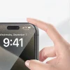 iPhone 13 3D Oliv HD Temperli Cam Ekran Koruyucu + Kolay Uygulama Aparatı