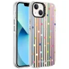 iPhone 14 Kılıf Desenli Silver Sert Kapak
