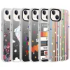 iPhone 14 Kılıf Desenli Silver Sert Kapak
