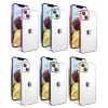 iPhone 14 Kılıf Kamera Korumalı Renkli Çerçeveli  Garaj Kapak