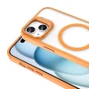 iPhone 14 Kılıf M-safe Şarj Özellikli Standlı M-safe Klon Lensli Kapak