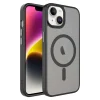 iPhone 14 Kılıf Mat Arka Yüzey Wireless Şarj Özellikli  Flet M-safe Kapak
