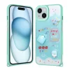 iPhone 14 Kılıf Parlayan Simli Kabartma Figürlü Cevze Kapak