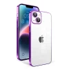 iPhone 14 Plus Kılıf Kamera Korumalı Renkli Çerçeveli  Garaj Kapak