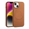 iPhone 14 Plus Kılıf PU Deri M-safe Wireless Şarj Özellikli  Derix Kapak
