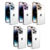 iPhone 14 Pro Kılıf Kamera Korumalı Renkli Çerçeveli  Garaj Kapak