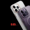 iPhone 14 Pro Kılıf M-safe Şarj Özellikli Buzlu Sert PC  Tuval Kapak