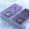 iPhone 14 Pro Kılıf Mat Arka Yüzey Wireless Şarj Özellikli Locik Kapak