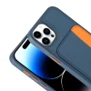 Apple iPhone 14 Pro Max Kılıf Kartlıklı Zore X-Kart Silikon Kapak
