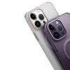 iPhone 14 Pro Max Kılıf M-safe Şarj Özellikli Buzlu Sert PC  Tuval Kapak