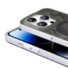 iPhone 14 Pro Max Kılıf M-safe Şarj Özellikli Fırça Boya Desenli Palet Kapak