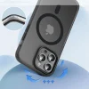 iPhone 14 Pro Max Kılıf Mat Arka Yüzey Wireless Şarj Özellikli Locik Kapak
