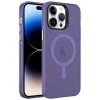 iPhone 14 Pro Max Kılıf M-safe Şarj Özellikli Buzlu Transparan C-Pro Sert Kapak