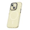 iPhone 15 Kılıf Airbagli M-safe Wireless Şarj Özellikli Lens Koruyuculu Klaptika Kapak