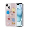 iPhone 15 Kılıf Kabartma Figürlü Parlak Minimini Silikon Kapak